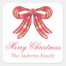 Weihnachtsmann Kariert Bow