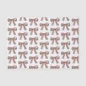 Weihnachtsmann Kariert Bow Seidenpapier (Vorderseite)