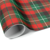 Weihnachtsmann Kariert Geschenkpapier (Rolleneckpunkt)