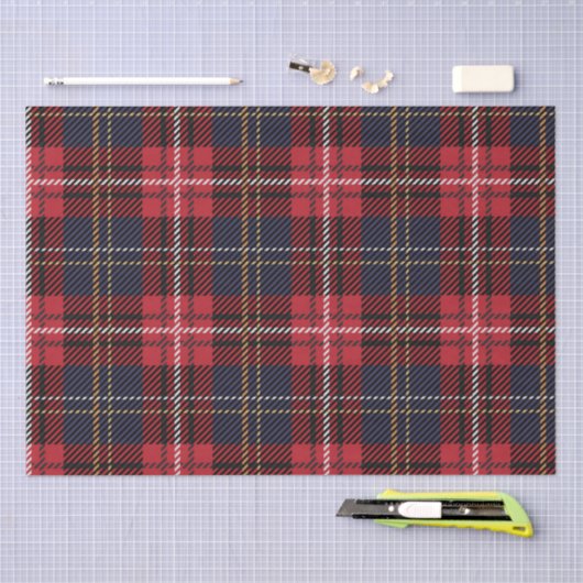 Weihnachtsmann Kariert Seidenpapier (Handwerk)