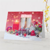 Weihnachtsmann Karte (Gelbe Blume)