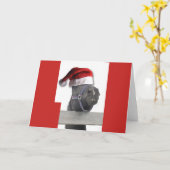 Weihnachtsmann Karte (Gelbe Blume)