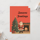 Weihnachtsmann Karte (Vorderseite/Rückseite Beispiel)