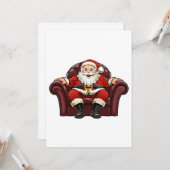 Weihnachtsmann Karte (Vorderseite/Rückseite Beispiel)
