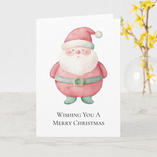 Weihnachtsmann Karte (Gelbe Blume)