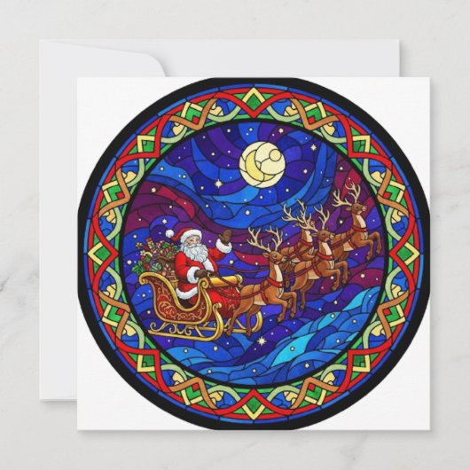 WEIHNACHTSMANN KARTE (Vorderseite)