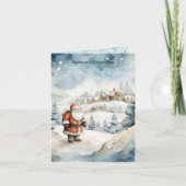 Weihnachtsmann Karte (Vorderseite)