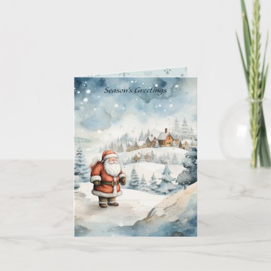 Weihnachtsmann Karte (Vorderseite)