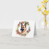 Weihnachtsmann Karte (Gelbe Blume)