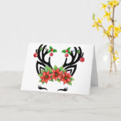 Weihnachtsmann Karte (Gelbe Blume)