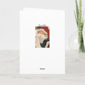 Weihnachtsmann Karte (Rückseite)
