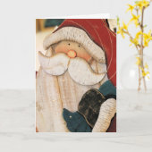 Weihnachtsmann Karte (Gelbe Blume)