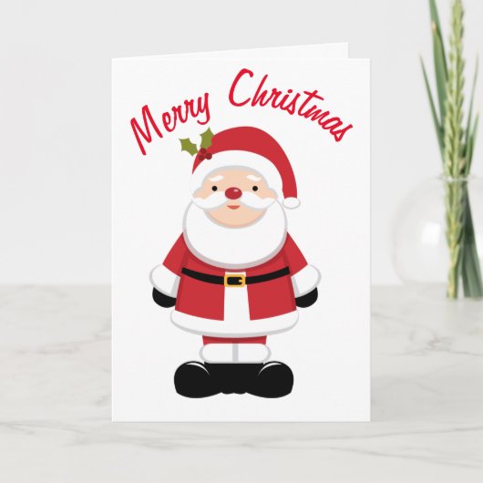 Weihnachtsmann Karte (Vorderseite)
