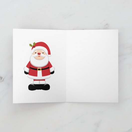 Weihnachtsmann Karte (Innenseite)