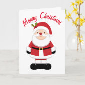 Weihnachtsmann Karte (Gelbe Blume)