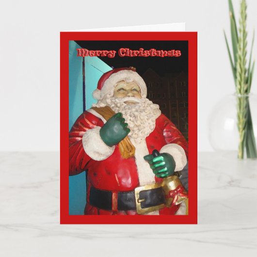 Weihnachtsmann-Karte Feiertagskarte (Vorderseite)