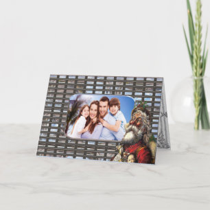 Weihnachtsmann Karte Klassisches Foto