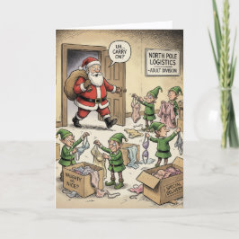 Weihnachtsmann kennt "das Geheimnis" Karte