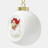 Weihnachtsmann Keramik Kugel-Ornament (Rechts)