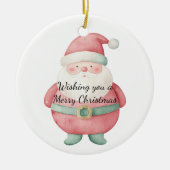 Weihnachtsmann Keramik Ornament (Vorne)