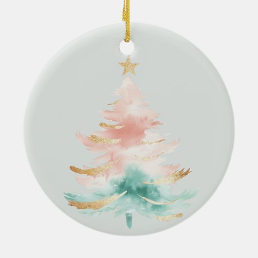 Weihnachtsmann Keramik Ornament (Hinten)