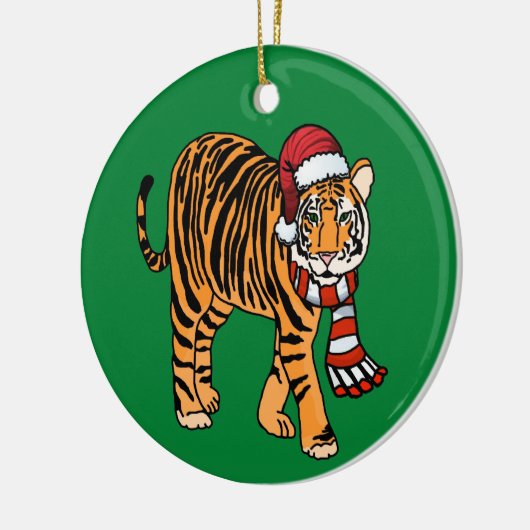 Weihnachtsmann Keramik Ornament (Links)