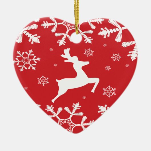 Weihnachtsmann Keramik Ornament (Vorne)