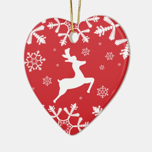 Weihnachtsmann Keramik Ornament (Links)