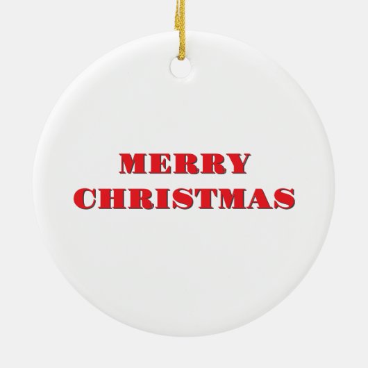 Weihnachtsmann Keramik Ornament (Hinten)