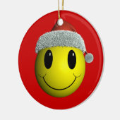 Weihnachtsmann Keramik Ornament (Links)