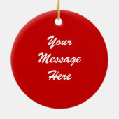 Weihnachtsmann Keramik Ornament (Hinten)