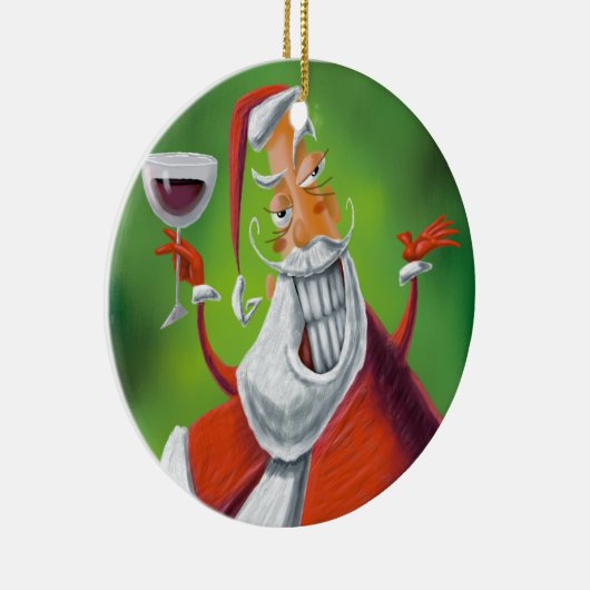 Weihnachtsmann Keramik Ornament (Rechts)