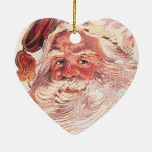 Weihnachtsmann Keramik Ornament (Hinten)