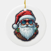 Weihnachtsmann Keramik Ornament (Hinten)