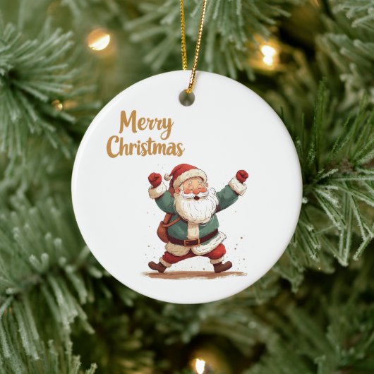 Weihnachtsmann Keramik Ornament (Baum)