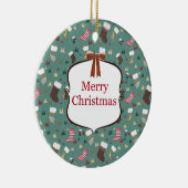 "Weihnachtsmann" Keramik Ornament (Rechts)