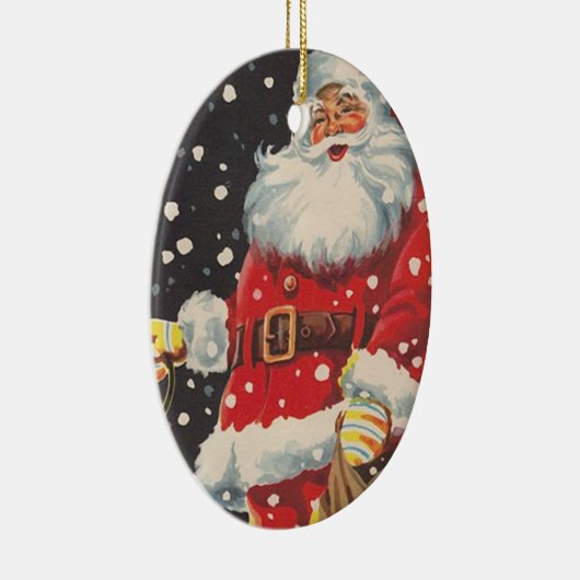 Weihnachtsmann Keramik Ornament (Rechts)