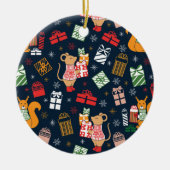 Weihnachtsmann Keramik Ornament (Vorne)