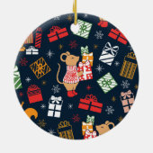 Weihnachtsmann Keramik Ornament (Hinten)