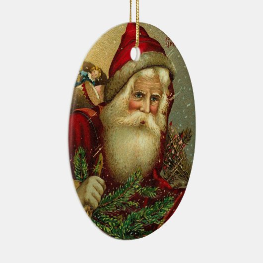 Weihnachtsmann Keramik Ornament (Rechts)