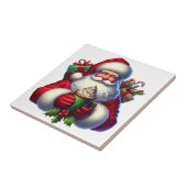 Weihnachtsmann Keramikfliese (Seite)