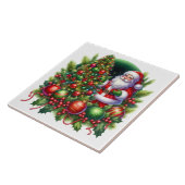 Weihnachtsmann-Keramikfliese Fliese (Seite)