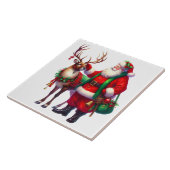 Weihnachtsmann-Keramikfliese Fliese (Seite)
