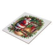 Weihnachtsmann-Keramikfliese Fliese (Seite)