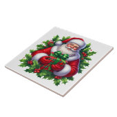 Weihnachtsmann-Keramikfliese Fliese (Seite)