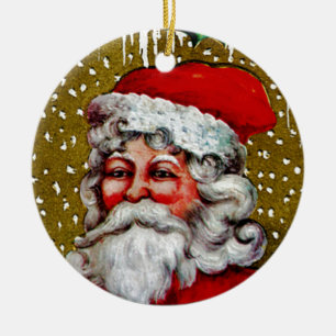 Weihnachtsmann Keramikornament