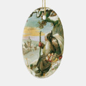 Weihnachtsmann Keramikornament (Rechts)