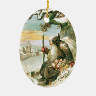 Weihnachtsmann Keramikornament