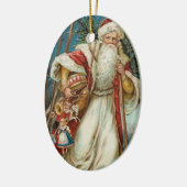 Weihnachtsmann Keramikornament (Links)