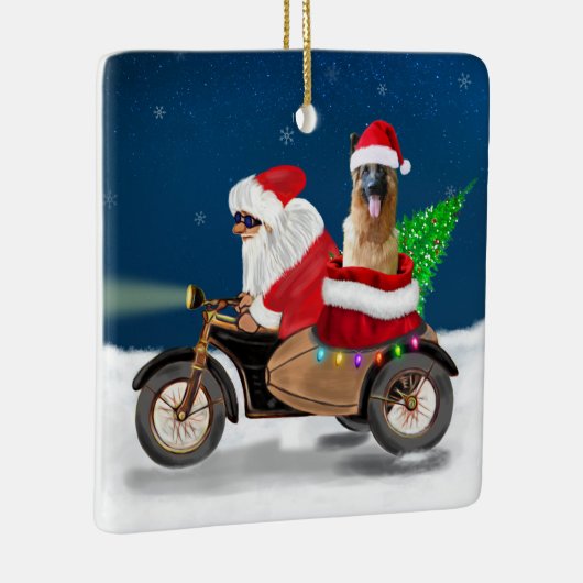 Weihnachtsmann Keramikornament (Rechts)